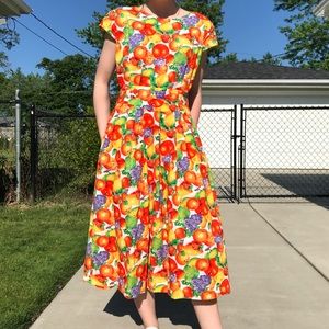 Vintage Fruit Dress